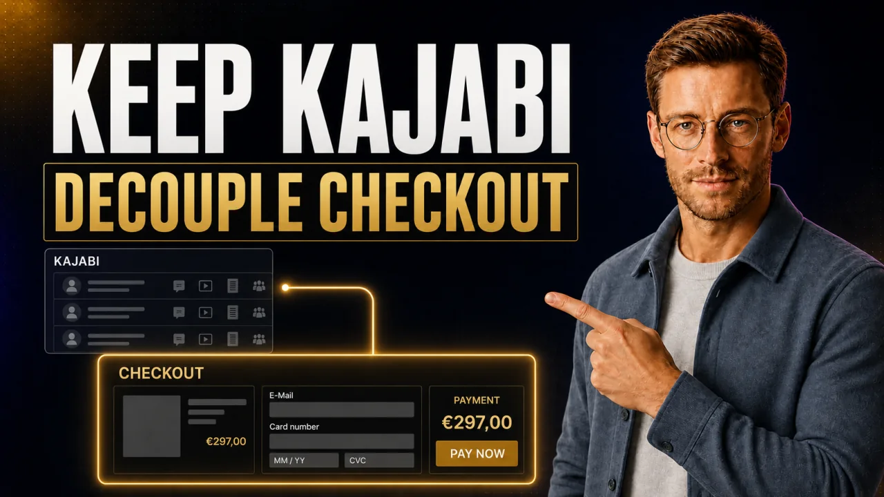 CloserCart guide thumbnail: Kajabi Alternatives: Keep the Course, Decouple the Checkout